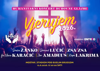 ‘Vjerujem 2026” u Mostaru: Koncert za djecu s teškoćama u razvoju