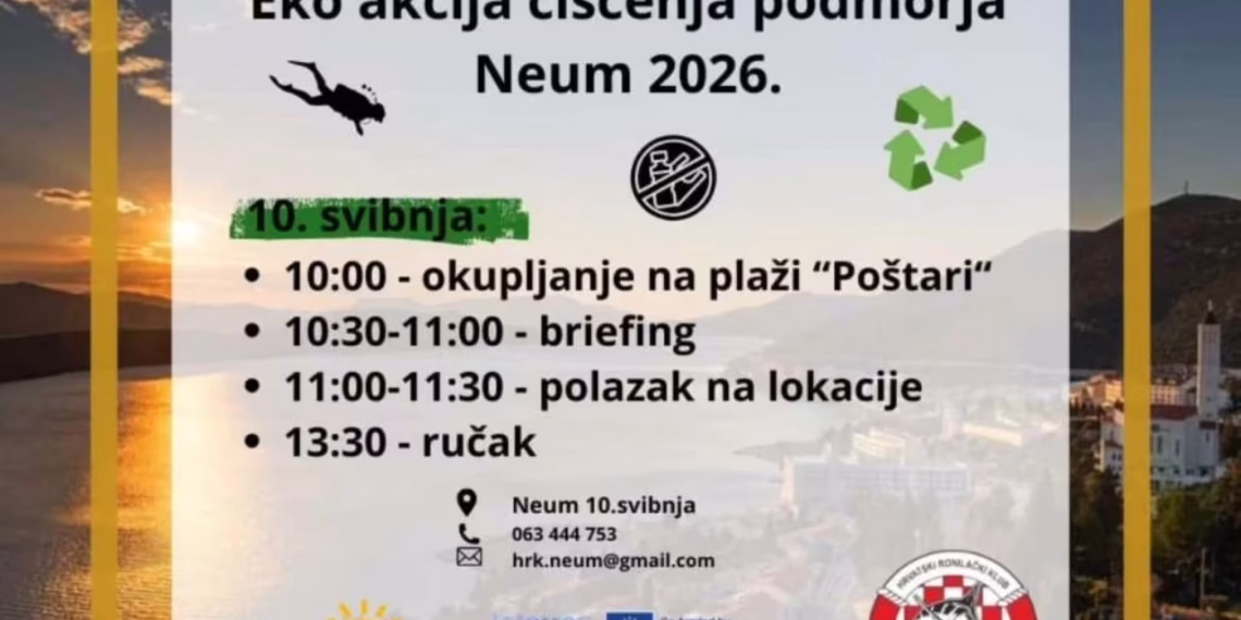 Najava tradicionalne eko akcije čišćenja podmorja u Neumu
