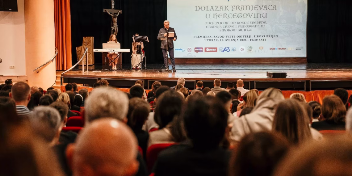 U Širokom Brijegu premijerno prikazan film o dolasku franjevaca u Hercegovinu