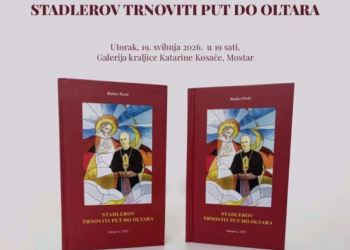 Ratko Perić u Mostaru predstavlja knjigu ”Stadlerov trnoviti put do oltara”